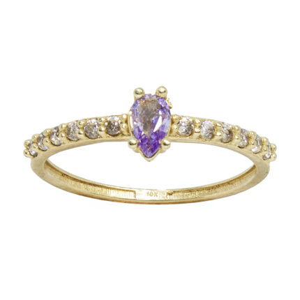 ANILLO DE DAMA ORO 10K #6