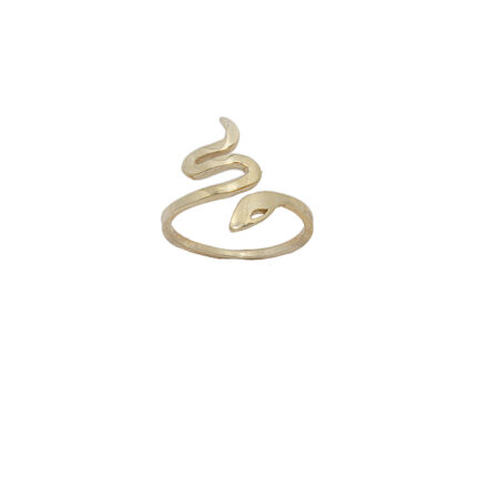 ANILLO DE SERPIENTE DAMA ORO 14K #8